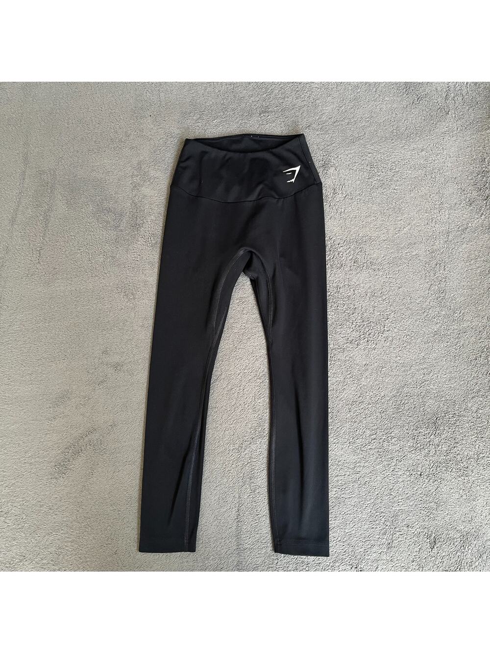 Gymshark Black High Rise Waistband Athletic Training Leggings Women's Size XS